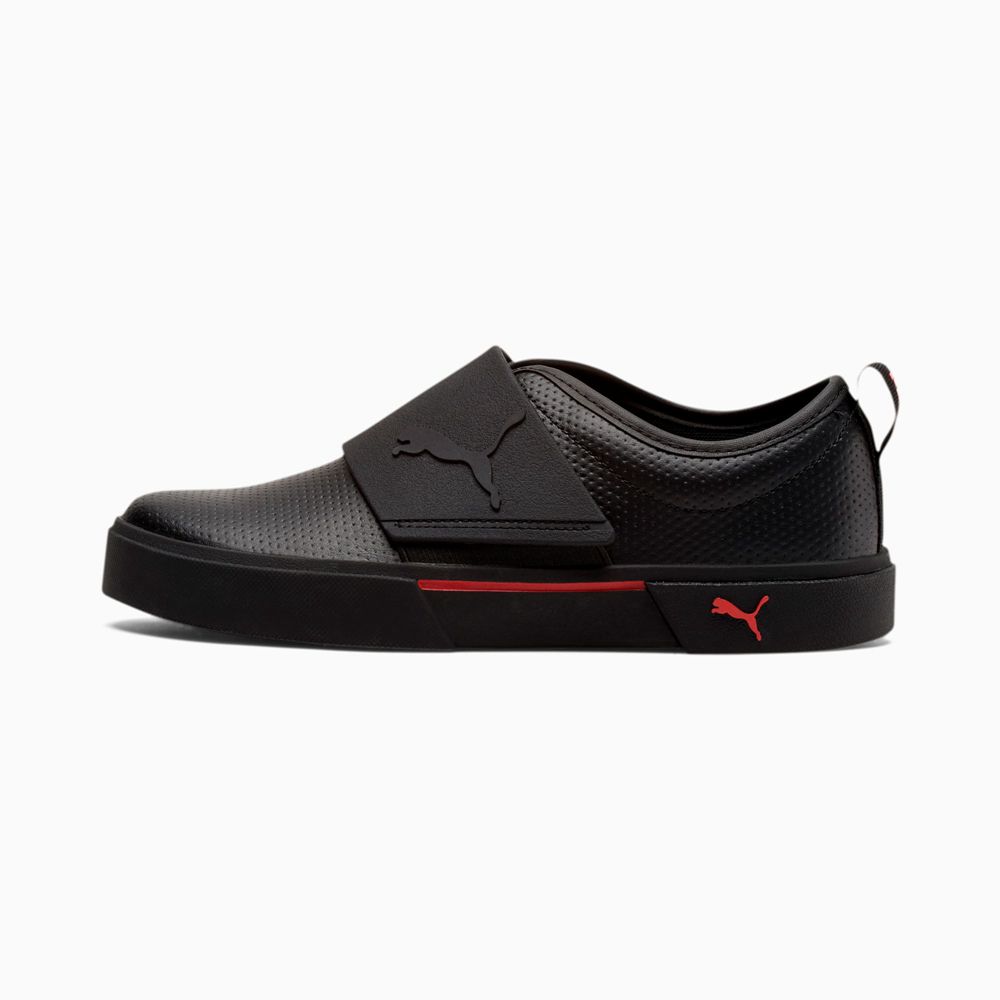 Puma El Rey II Lány Slip On - Fekete/Piros ( Hungary - NWUMC4389 )
